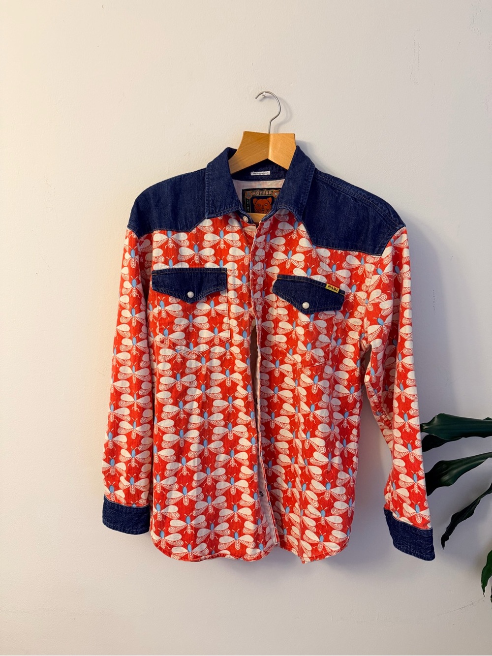 LA DoubleJ Red and Blue Button-Down Shirt - Picture 2 of 5